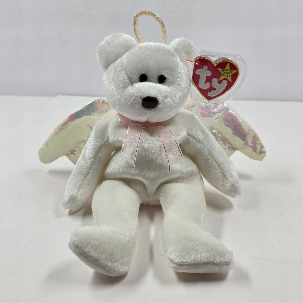 RARE Halo Beanie Baby - Brown Nose Variant - 1998 Retired - Mint with Tags